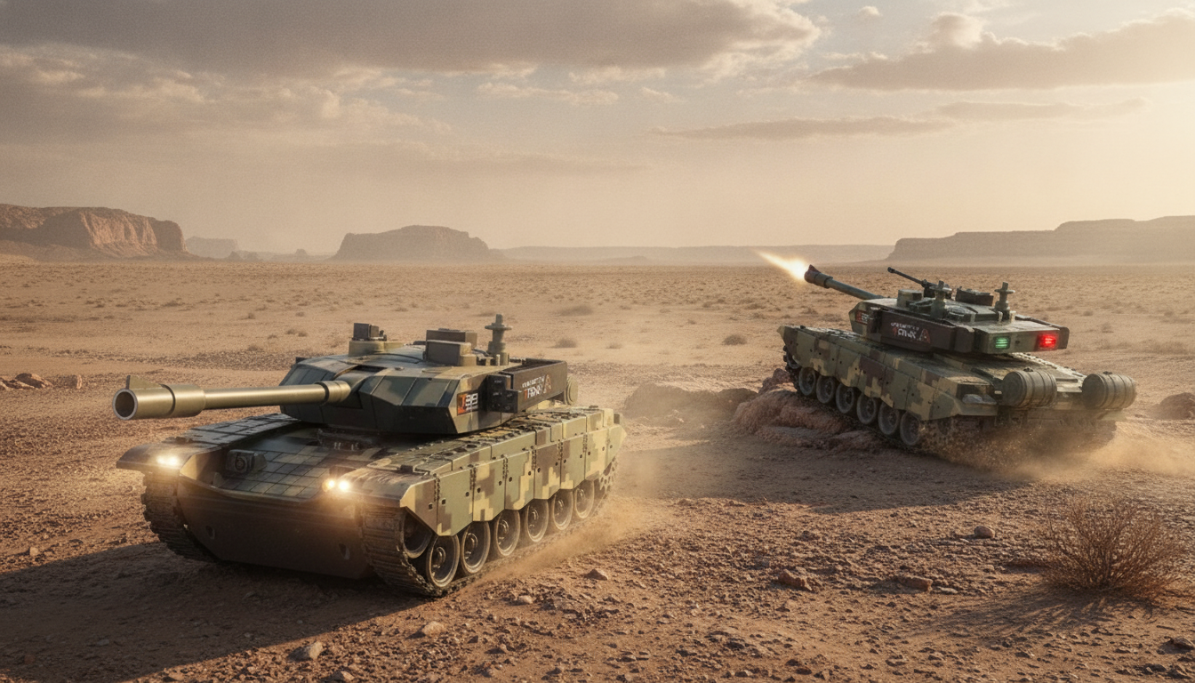 2.4GHz RC Battle Tank: Sounds, Lights & 360° Turret
