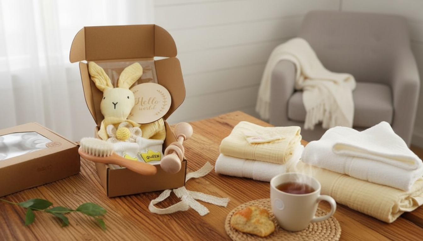 Cotton Blanket & Bath Set: A Baby Shower Gift That Gets Used